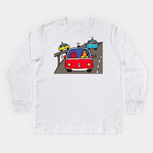 Self Driving Cars Kids Long Sleeve T-Shirt